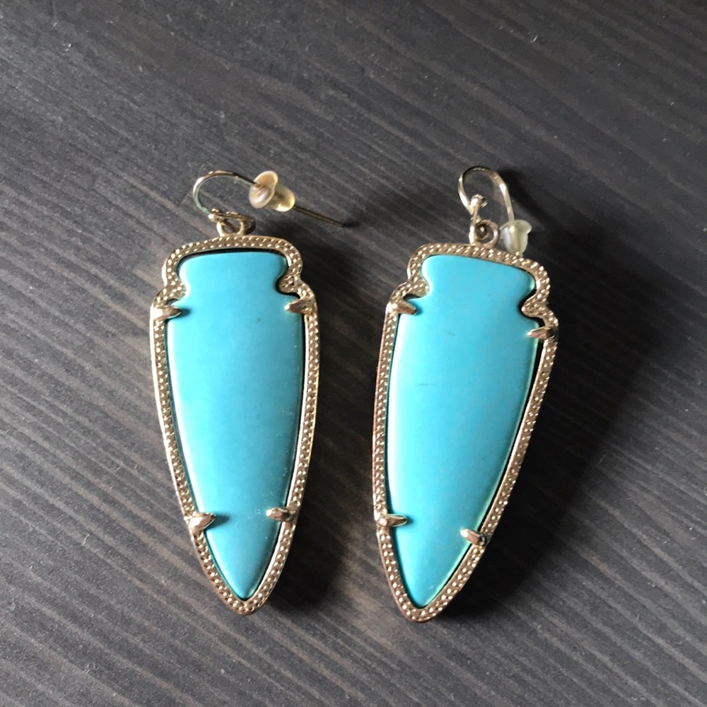 Turquoise Kendra Scott Arrow Earrings